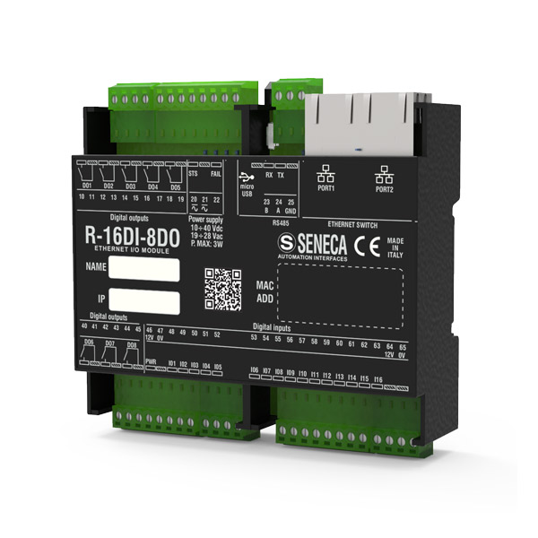 سیستم های ورودی/خروجی ModBUS TCP-IP سنکا SENECA