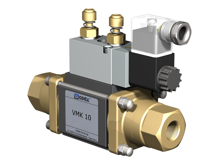 شیرهای کنترل خارجی کواکسیال ۲/۲ راهه گروه مولر کواکس müller co-ax gmbh