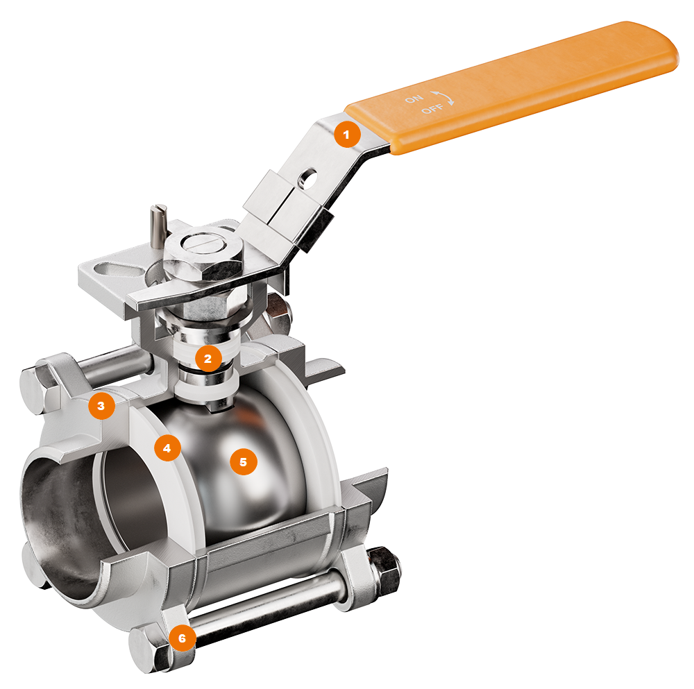شیرهای توپی (Ball Valves) EBRO ARMATUREN